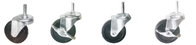3 Zoll-transparente Gießmaschinen-Rad-Kopfplatte mit Schwenker und Bremse für Möbel