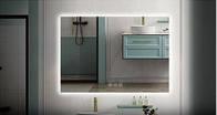 LED-Badezimmer-Smart-Spiegel-Beleuchtete Quadrat intelligente Nebellose Duschspiegel