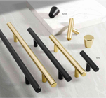 Schwarzgold Nickel Moderne Design Tür Ziehen Handgriffe Schiebetür eingebettete Handgriffe für Küchenschrank Tür