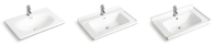 Einfacher sauberer keramischer Körper Art Wash Basins 100 Countertop-Badezimmer-Wannen cm rechteckige