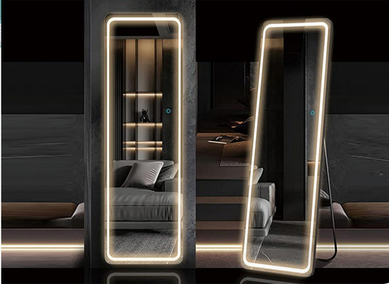 Smart Speaker Badezimmer Hotel Volldusche Led Leuchte Spiegel Wand hängendes Rechteck