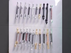 Antike Chrom Handwerk Zuggriffe Aluminium und SUS Luxus Dekor Großes Hotel Massivholz Türgriffe