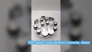 Badverbinder aus Edelstahl 304, Glasbefestigungsstange für Duschräume, Hardware-Zubehör, Flansche