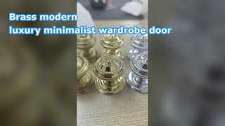 Messing moderner Luxus minimalistischer Kleiderschrank Tür Einlochgriff Schrank Schublade Schuhschrank Nordic s