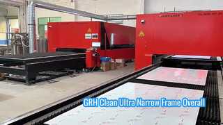 GRH Clean Ultra Narrow Frame Overall Duschraum L-förmige seitlich bewegliche Falttür Trocken-Nass-Trennung