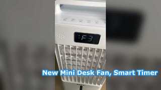 Neuer Mini-Schreibtischventilator, Smart-Timer Silent Home Outdoor-Luftkühler für den Desktop