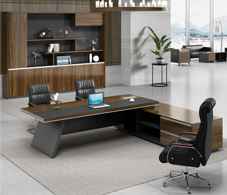 Klassische Melamin-Büro-Möbel-Schreibtisch-Tischbeine asphaltieren Tabelle und Stuhl