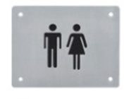 Blind-Touch-Erkennungsschild Braille Toilettenschilder für Hotels