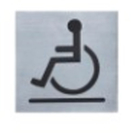 Blind-Touch-Erkennungsschild Braille Toilettenschilder für Hotels