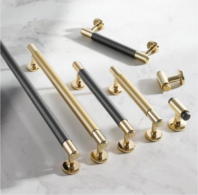 American New Aluminium Knurled Simple Gold T Bar 128mm Möbel Schrank Schrank Schrank Schrank Schrank Türziehgriffe