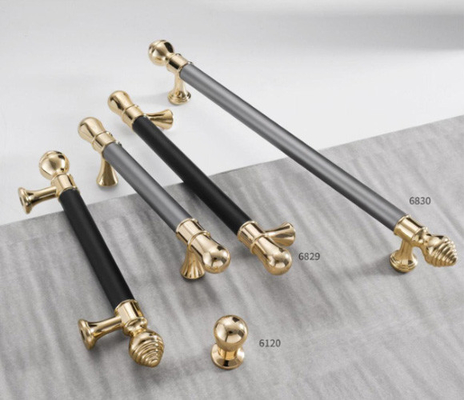 American New Aluminium Knurled Simple Gold T Bar 128mm Möbel Schrank Schrank Schrank Schrank Schrank Türziehgriffe