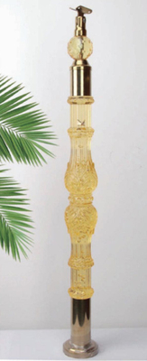 Acrylkristall Baluster Klar Transparenz Handgriffe Individuelle Größe Luxus Gold Dekorativ Acryl Stai