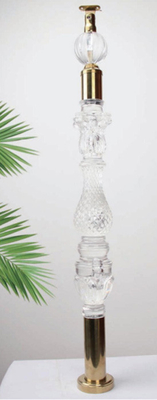 Acrylkristall Baluster Klar Transparenz Handgriffe Individuelle Größe Luxus Gold Dekorativ Acryl Stai