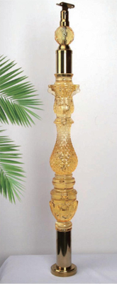 Acrylkristall Baluster Klar Transparenz Handgriffe Individuelle Größe Luxus Gold Dekorativ Acryl Stai