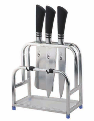 Standing Style Edelstahl Multifunktions-Küchenwerkzeug-Speicher-Messer-Halter-Rack