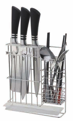 Standing Style Edelstahl Multifunktions-Küchenwerkzeug-Speicher-Messer-Halter-Rack