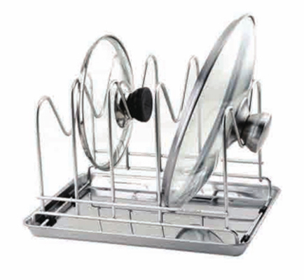 Kreative Trendy-Hauszubehör 304 Edelstahl Haushaltsgeschirr Teller Trocknung Lagerung Halter Rack Küche