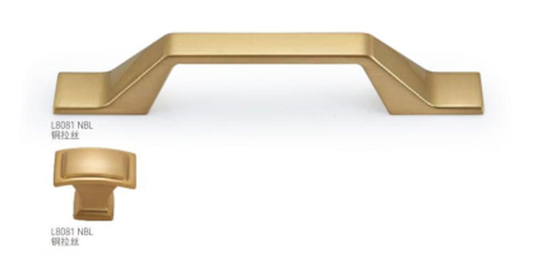 Neuer europäischer Stil Luxus Zinklegierung Bürste Nickel Gold Gerade Bar Schrank Tür Hardware Innenraum Schrank Knurled Hand