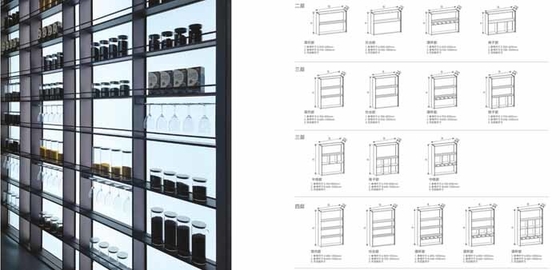 Schwarze Aluminium-Honeybomb-Schränke Möbel Schlafzimmer Wohnzimmer Lagerschränke