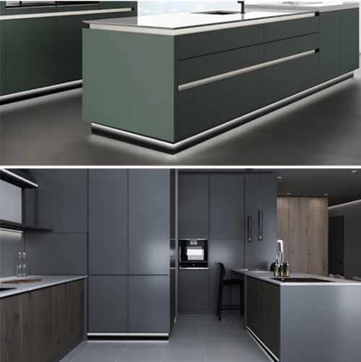 Zäune Außenbalkon Glasrahmenbalustrade Geländer Klammer LED Streifenlicht Aluminium U-Form Kanalsystem profie