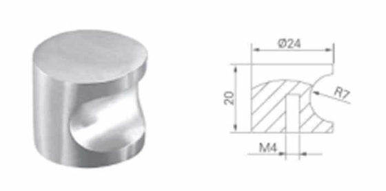 Edelstahl 304 Kugelknopf für Möbel Schrank Schublade Tür 25mm 30mm separate Rose Küche Schlafzimmer Kommode Hotel Wohnzimmer