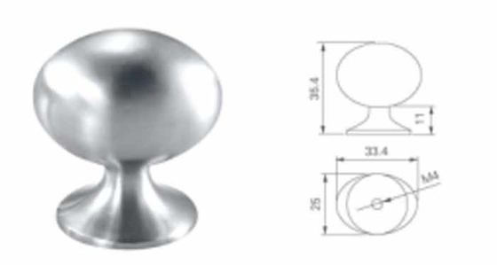 Edelstahl 304 Kugelknopf für Möbel Schrank Schublade Tür 25mm 30mm separate Rose Küche Schlafzimmer Kommode Hotel Wohnzimmer