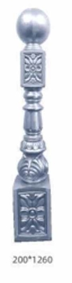 Modernes Design Innenraum Aluminium Treppe Baluster Ornamental Aluminium Treppe Geländer