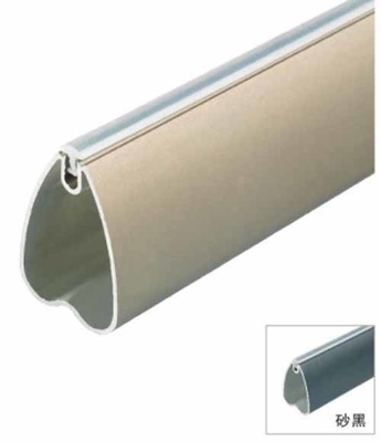 14.5mm Kleidung hängend ovaler Stab Aluminiumlegierung Garderobe Stab Spinnen Schrank Stab