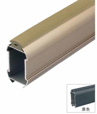 14.5mm Kleidung hängend ovaler Stab Aluminiumlegierung Garderobe Stab Spinnen Schrank Stab