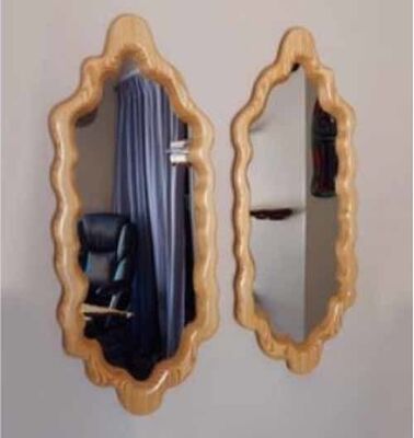 New Arrival Living Room Bedroom Decorations Full Body Aesthetic Irregular Mirror Rabbit Plush Full Body Mirror