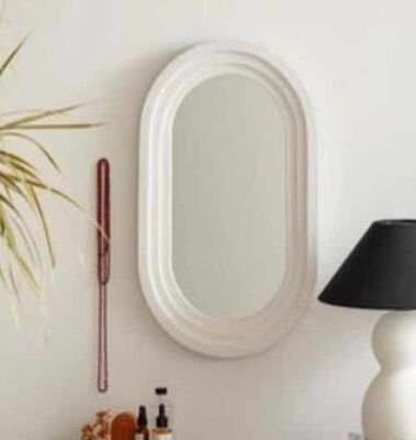 New Arrival Living Room Bedroom Decorations Full Body Aesthetic Irregular Mirror Rabbit Plush Full Body Mirror