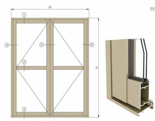 Aluminum Window Profiles Factory Direct Supply Aluminium Casement Window Profiles