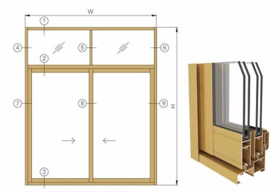 Impact Energy Saving Design Bifold Exterior Aluminum Glass Folding Patio Doors Aluminum Profiles for Doors