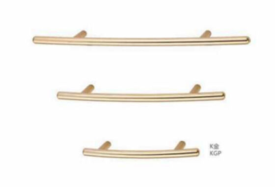 Modern Minimalist Zinc Alloy Gold Cabinet Handles Luxury Long Furniture Pulls for Kitchen Living Room Dresser Hotel Wardrobe