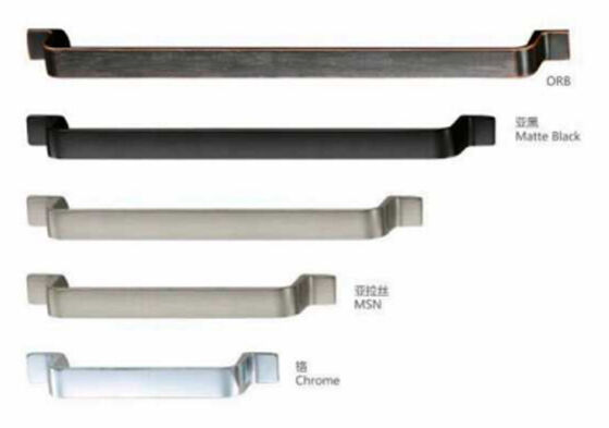 Modern Minimalist Zinc Alloy Gold Cabinet Handles Luxury Long Furniture Pulls for Kitchen Living Room Dresser Hotel Wardrobe