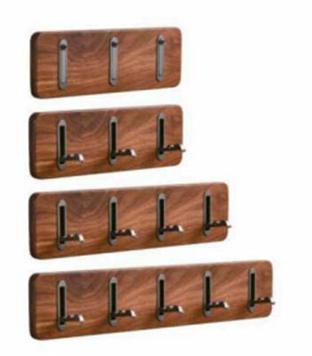 Solid Stainless Steel 304 Clothes Hook Kitchen and Bathroom Hardware Accessories Row Hook Black Satin Manufacturers Wholesale