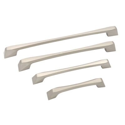 Modern Square Solid Aluminum Cabinet Handles Matt Black Drawer Pulls Linear Wardrobe Dresser Bedroom Villa Furniture Hardware