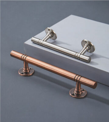 Rectangle Hardware Pull Handles Polished Finish 150mm 200mm 300mm 400mm Contemporary Durable Handles For Doors