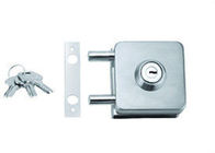 Zwei Tür-doppelte Glasschiebetür-Sicherheitsschloß mit Griff für quadratische Tür