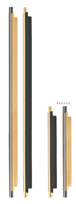 Modern Black Aluminium Furniture Handle Kitchen Cabinets Door Drawer Pull Handle Wardrobe Long Handle