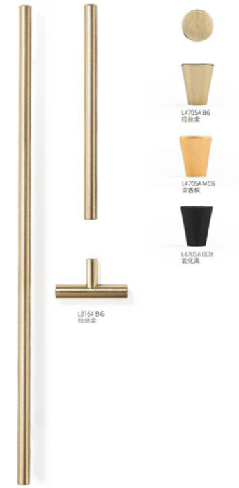 Massivaluminiumlegierung Einbauteile Möbel Schrank Schrank Griff für Heimdekoration L 150mm x W34.5mm x D 18.4m