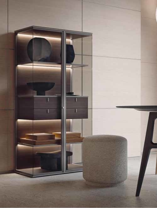 Modernes Design Aluminium Profil Schrank Schrank Glas Türrahmen Aluminium Glas Türrahmen