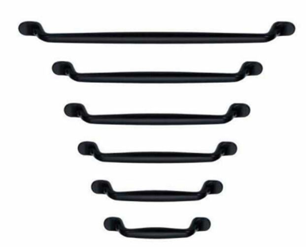 High Quality Cabinet Door Drawer Square Pull Black Matt Kitchen Handle Pull Furniture Hardware