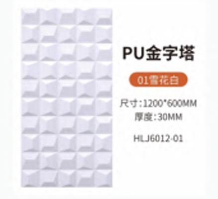 80mm Pu Einzel- und Doppelseite Leichtgewicht Hohl Background Wanddekoration