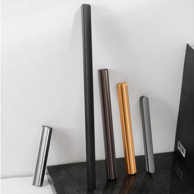 GRH Möbel Schlafzimmer Küche Hardware Bürste Gold ohne Schlitze Metall Langgriff Aluminiumpullgriffe