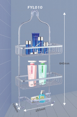 Wandmontierte 2-stöckige Badezimmerregale Dreieckslagerregal Badezimmer Stativ Badezimmer Dusche Eckregal