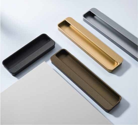 Eingebettete Aluminium versteckte versteckte Schublade Ziehen Griff für Küchenschrank
