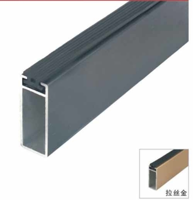 14.5mm Kleidung hängend ovaler Stab Aluminiumlegierung Garderobe Stab Spinnen Schrank Stab