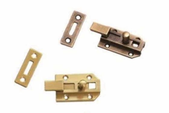 Einstellbares Rückset Antike Fenster Tür Schraube und Haushalts Messing Schloss mit 2 Schlüsseln