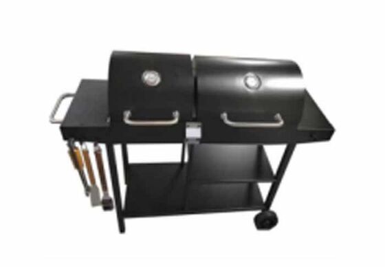 Multifunktional mit Kantengrill, Barbecue-Grill im amerikanischen Stil, Gas-Barbecue-Grill, BBQ-Klapptisch mit Rädern